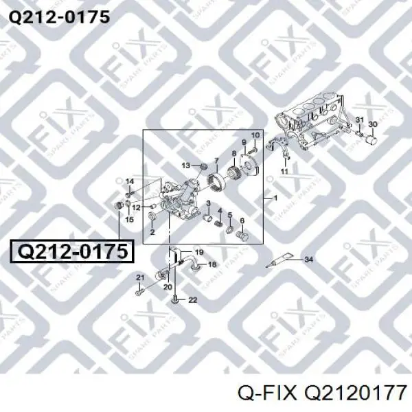 Датчик тиску масла Q2120177 Q-fix