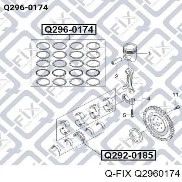 Купить 41001025 TPR Кольца поршневые комплект на мотор, 1-й ремонт (+0,25)