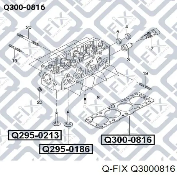 Прокладка ГБЦ Q3000816 Q-fix