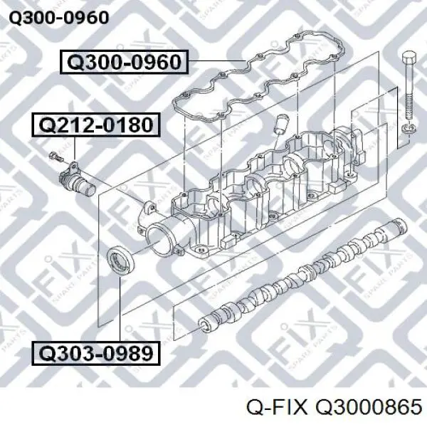 Купить Q3000865 Q-fix Прокладка клапанной крышки двигателя
