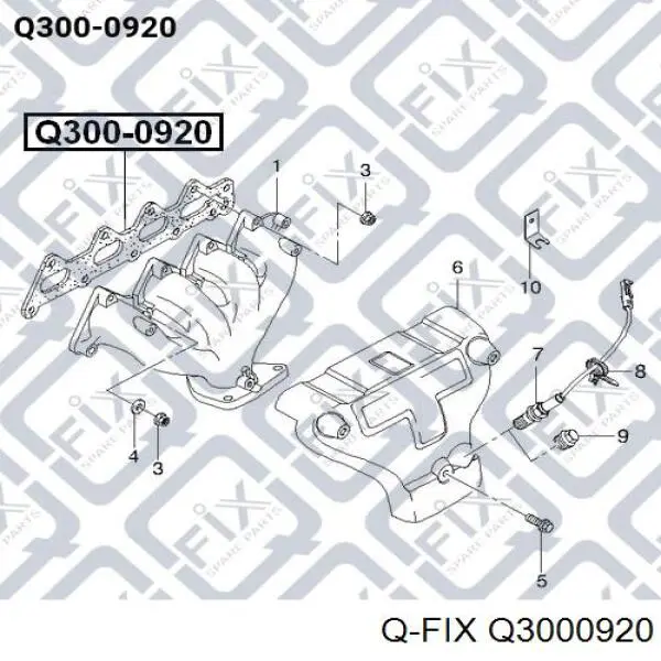 Прокладка коллектора Q3000920 Q-fix