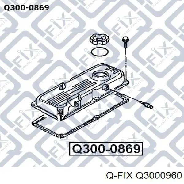 Купить Q3000960 Q-fix Прокладка клапанной крышки двигателя