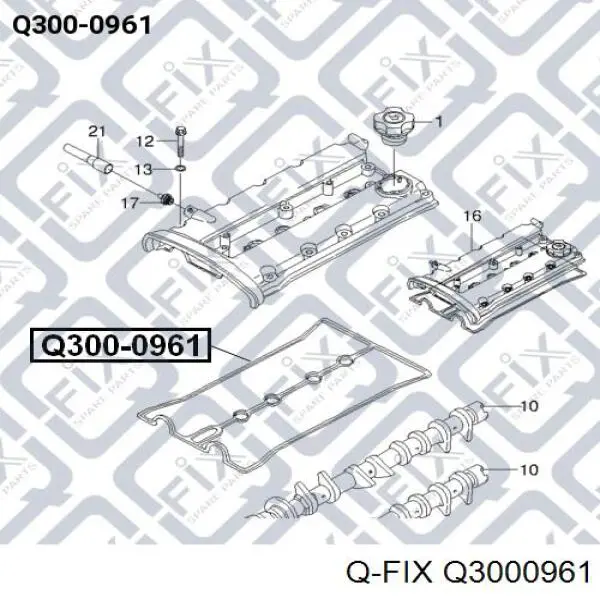 Прокладка клапанной крышки Q3000961 Q-fix