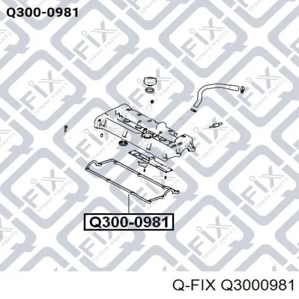 Q3000981 Q-fix прокладка клапанной крышки