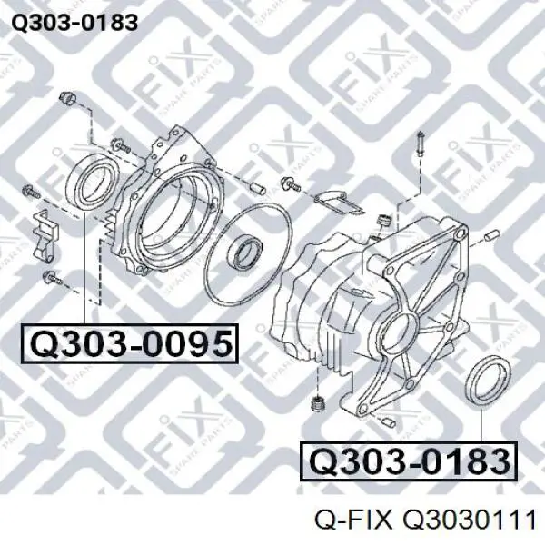 Сальник полуоси переднего моста Q-fix Q3030111 цена, от 6.49 USD