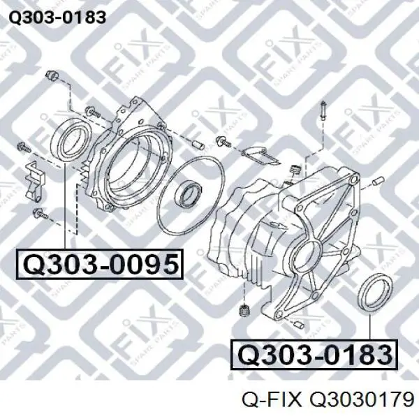 Сальник полуоси переднего моста, левой Q-fix Q3030179 цена, от 8.45 USD