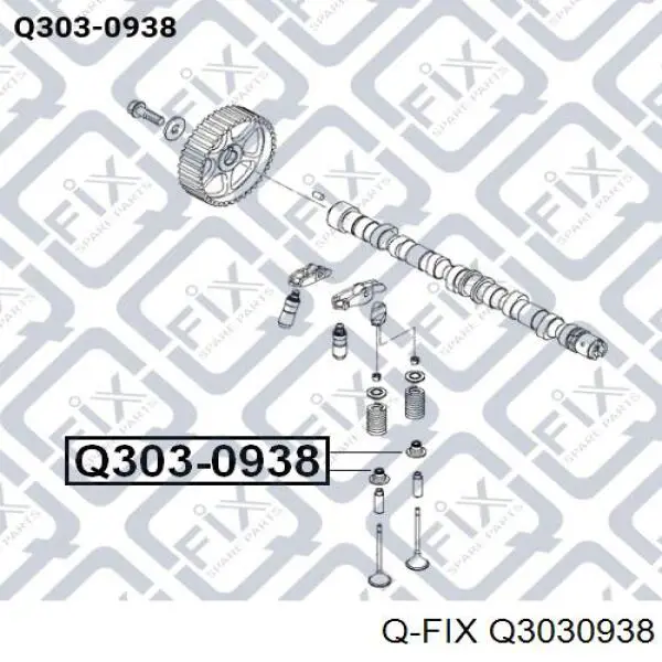 Q3030938 Q-fix сальник клапана (маслосъемный, впуск/выпуск)