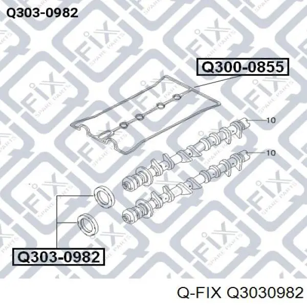 Сальник распредвала двигателя передний Q3030982 Q-fix