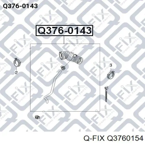 Патрубок вентиляции картера, маслоотделителя Q-fix Q3760154 цена, от 4.19 USD