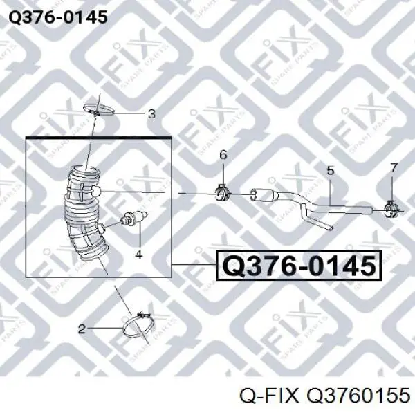 Q3760155 Q-fix Шланг для удаления воздуха