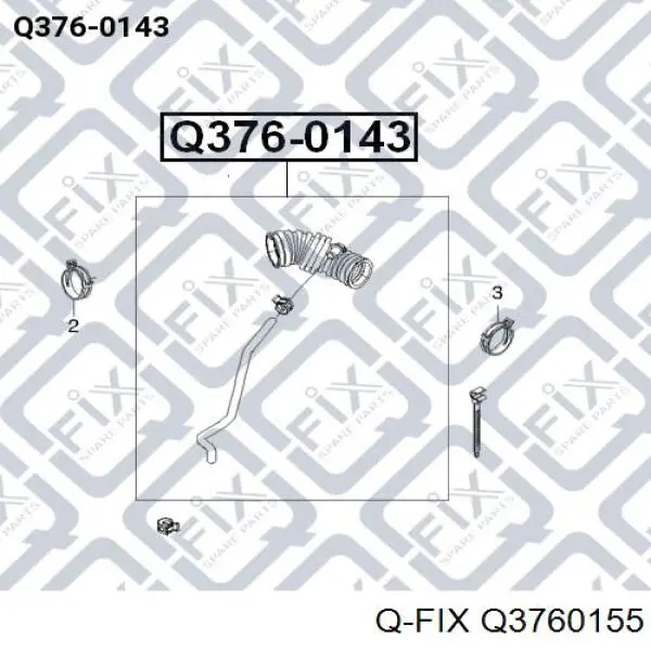 Патрубок вентиляции картера, маслоотделителя Q-fix Q3760155 цена, от 3.25 USD