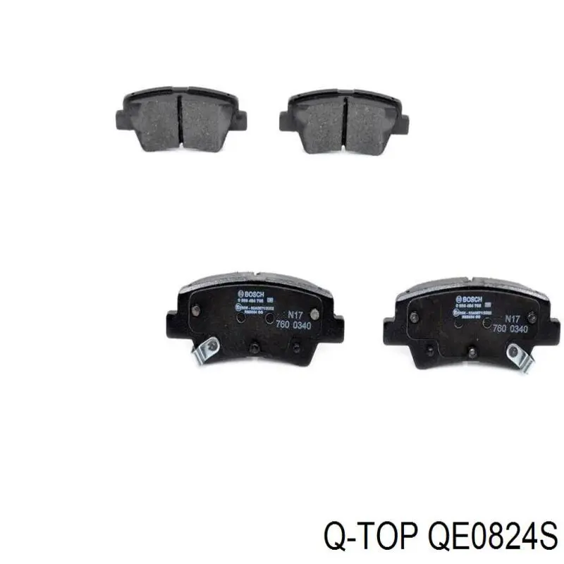 QE0824S Q-top Колодки тормозные дисковые комплект