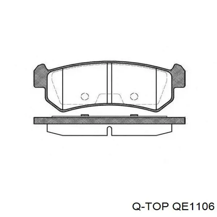 QE1106 Q-top колодки тормозные задние дисковые