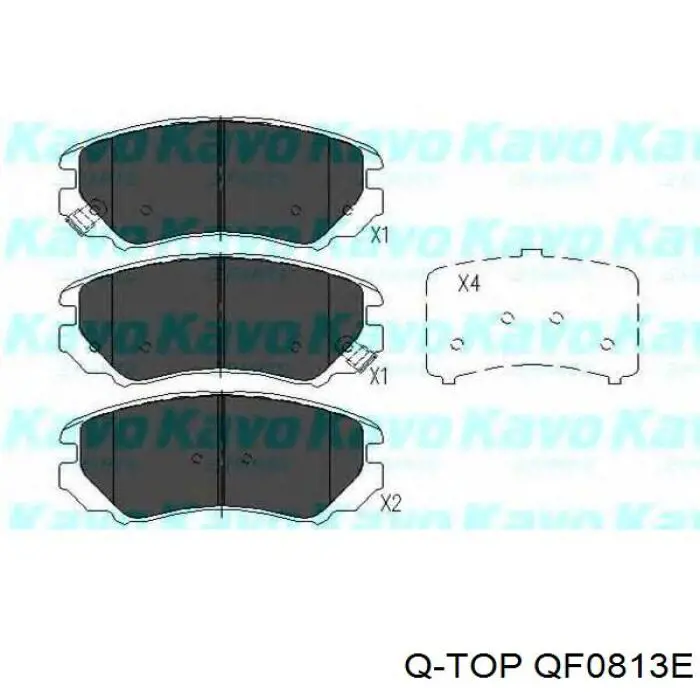 Передние тормозные колодки QF0813E Q-top