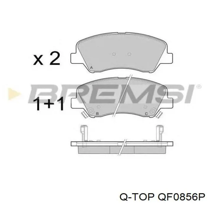 QF0856P Q-top Колодки передние