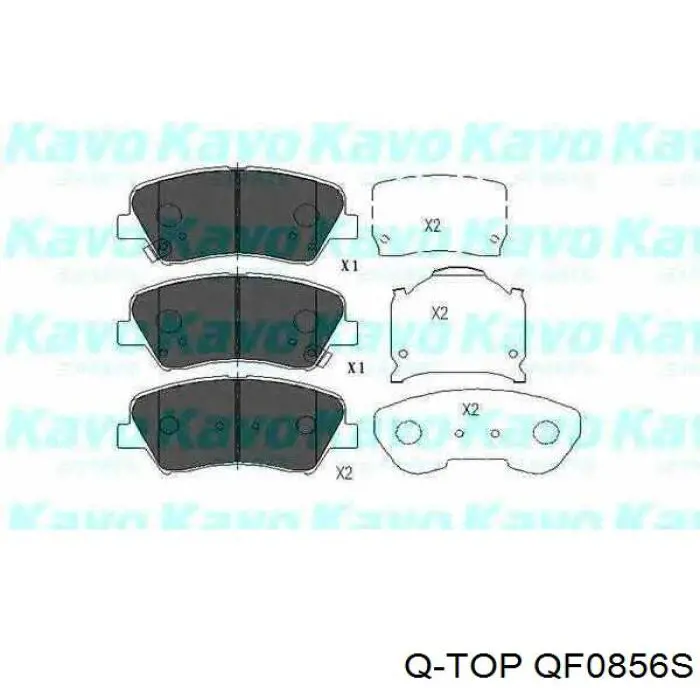 Передние тормозные колодки QF0856S Q-top