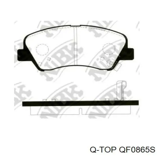 Передние тормозные колодки QF0865S Q-top