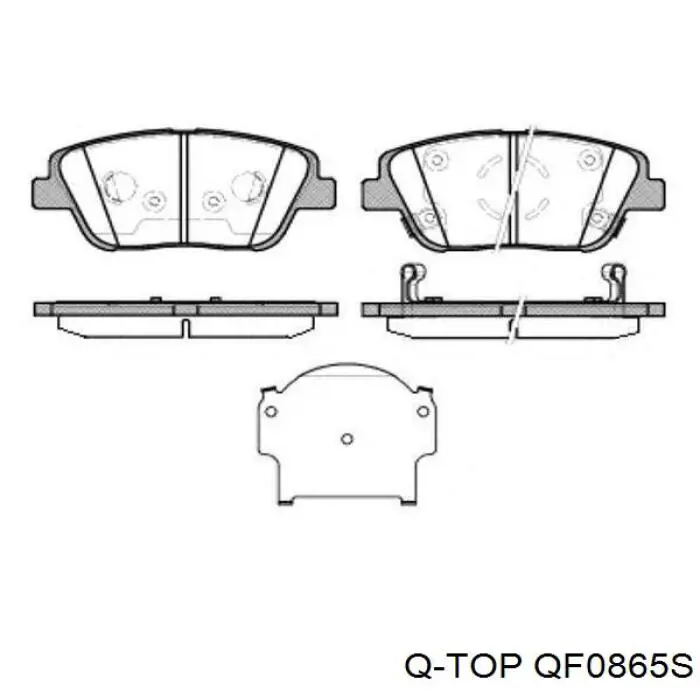 Колодки Q-top QF0865S цена, от 26.34 USD