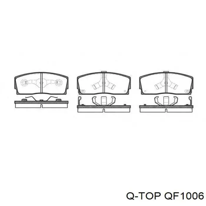 Передние тормозные колодки QF1006 Q-top