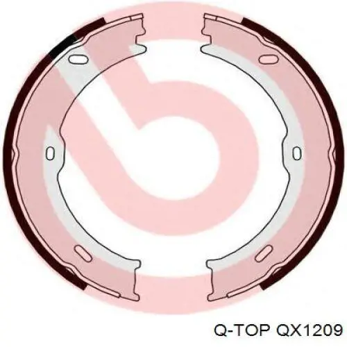 QX1209 Q-top колодки ручника (стояночного тормоза)
