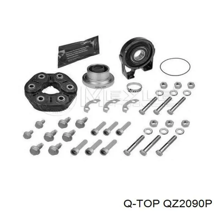 Вал карданний задній, в сборі QZ2090P Q-top