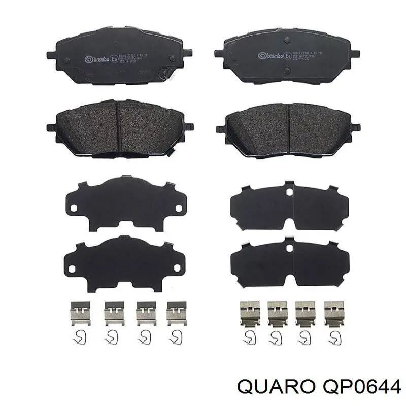 Sapatas do freio dianteiras de disco Quaro QP0644 preço, a partir de 44,46 USD