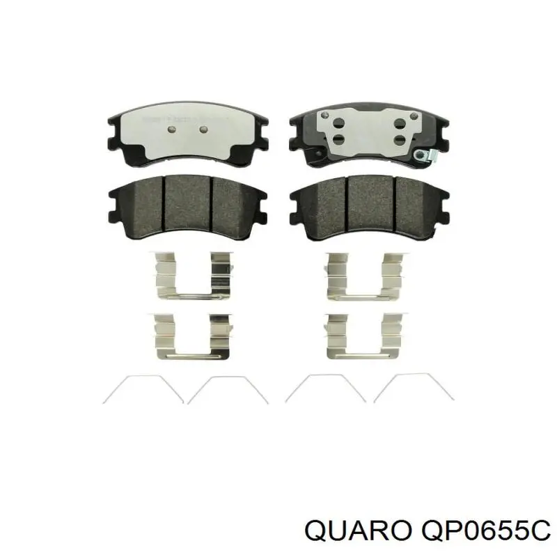 Передние тормозные колодки QP0655C Quaro