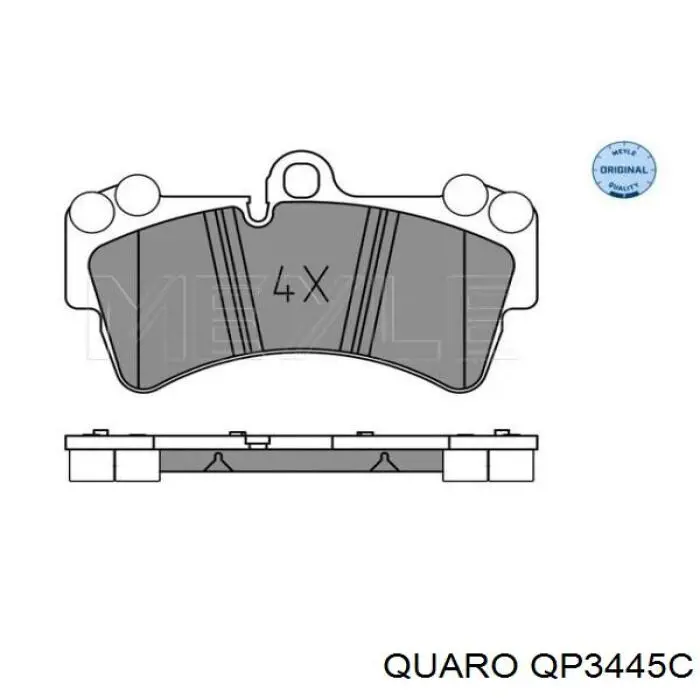 Колодки Quaro QP3445C цена, от 75.53 USD