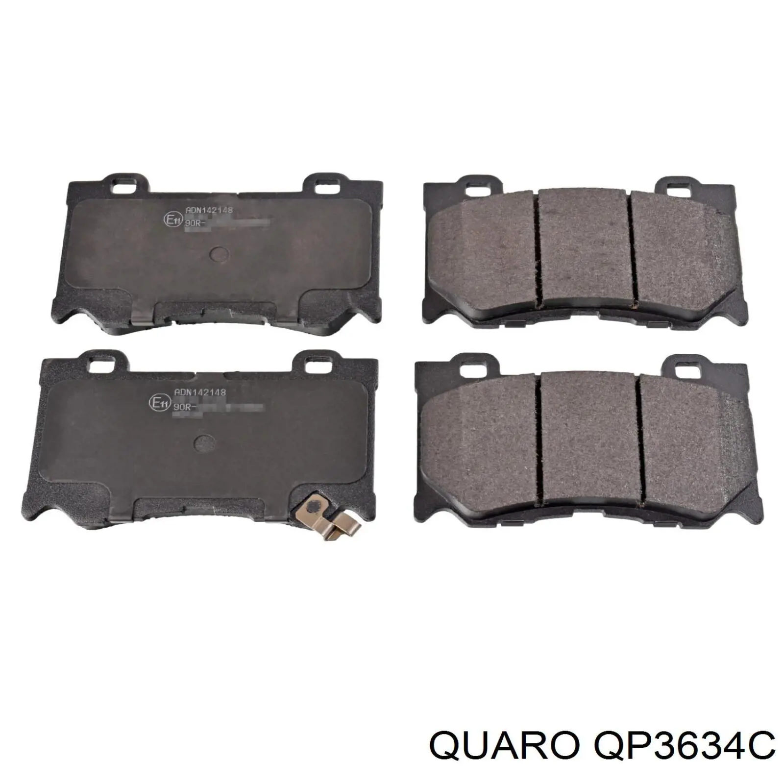 Передние тормозные колодки QP3634C Quaro