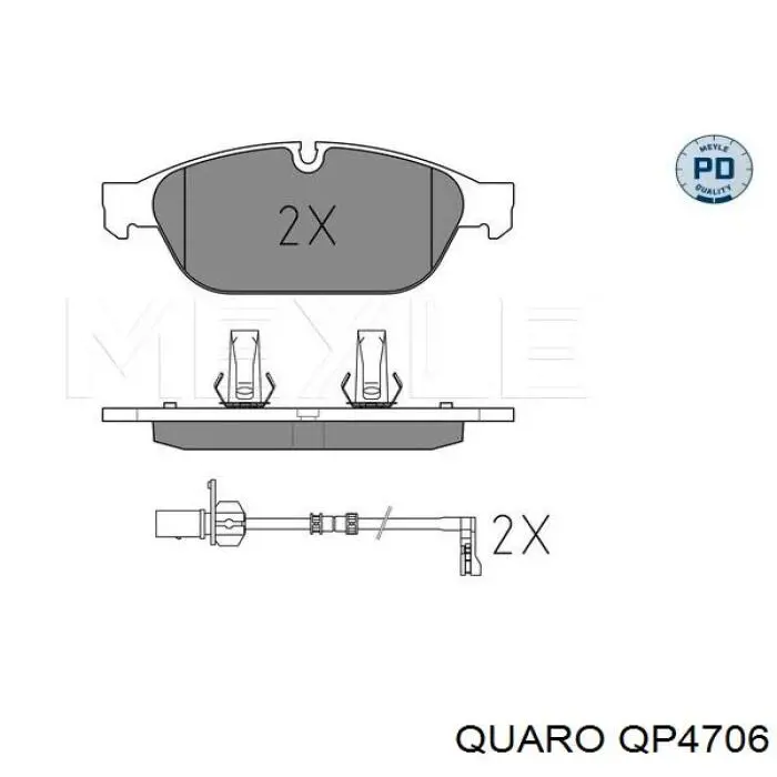 Передние тормозные колодки QP4706 Quaro