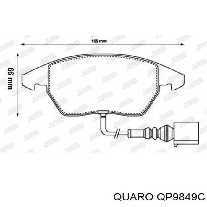 Купить QP9849C Quaro Колодки тормозные