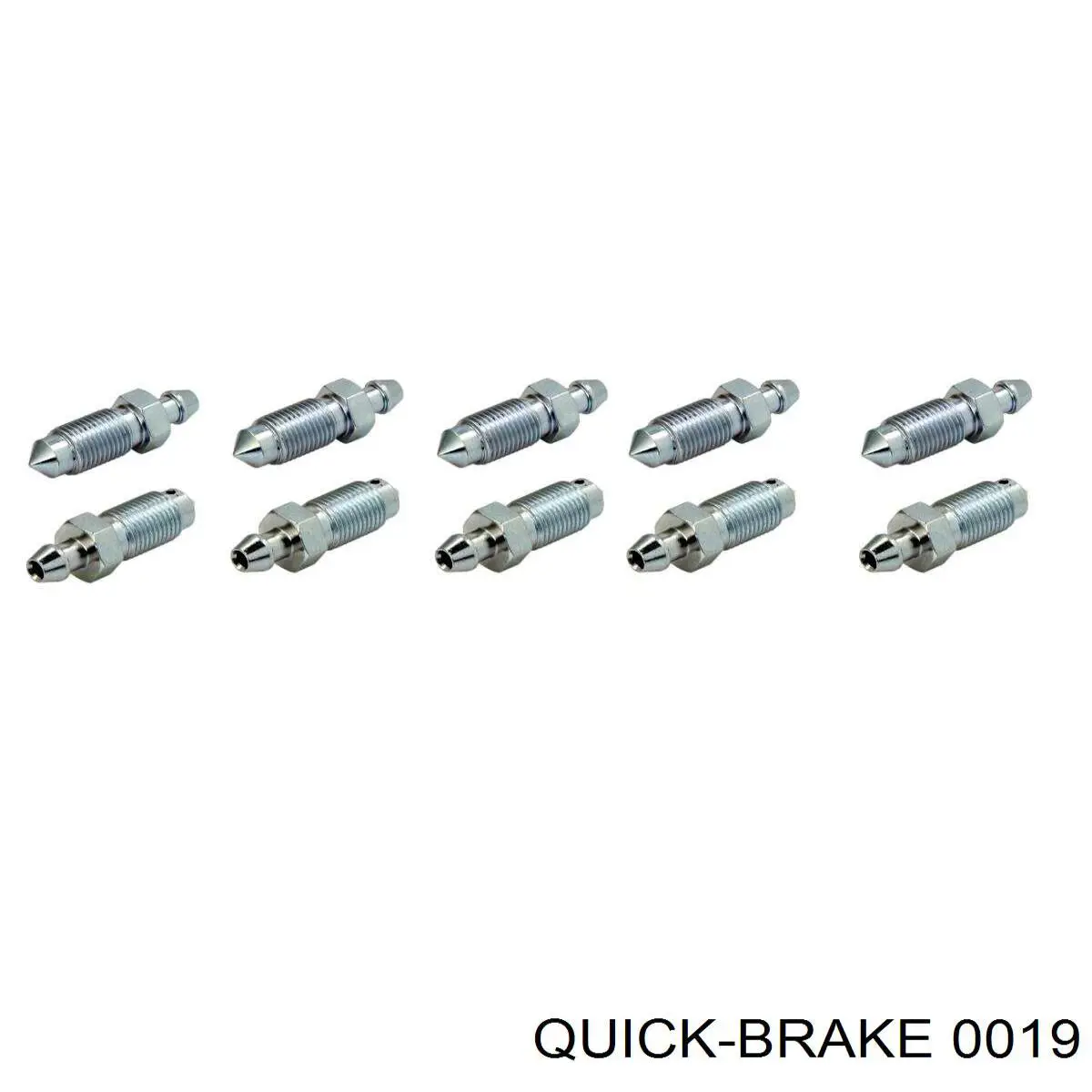0019 Quick Brake штуцер прокачки суппорта тормозного переднего