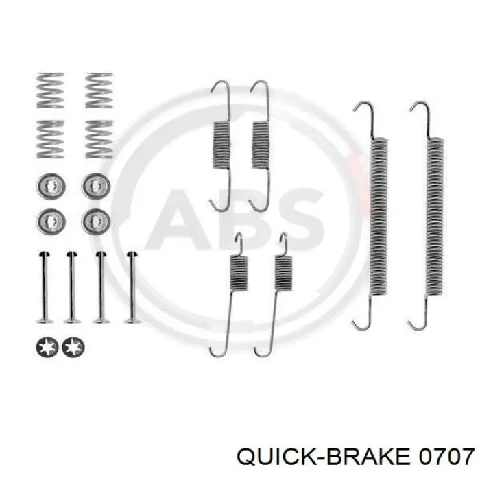 Ремкомплект тормозных колодок 0707 Quick Brake