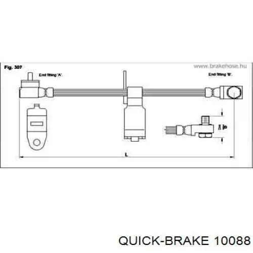 10088 Quick Brake трос/тяга газа (акселератора)