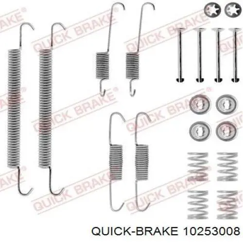 102 53 008 Quick Brake braçadeira de barra de acoplamento do tambor de freio