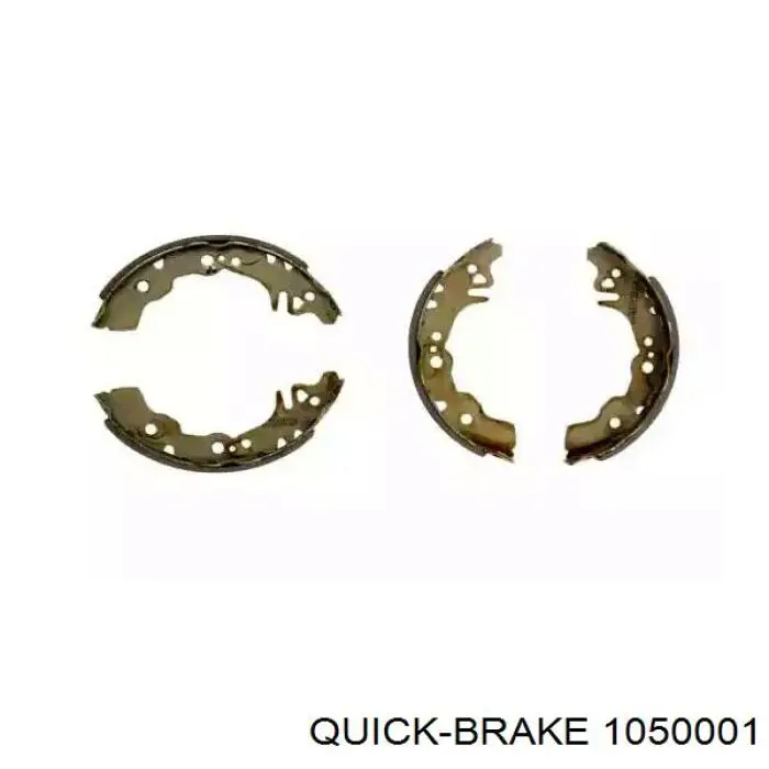 Монтажный комплект задних барабанных колодок 1050001 Quick Brake
