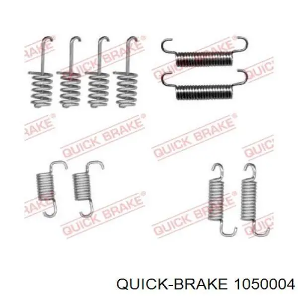 105-0004 Quick Brake kit de montagem das sapatas traseiras de tambor