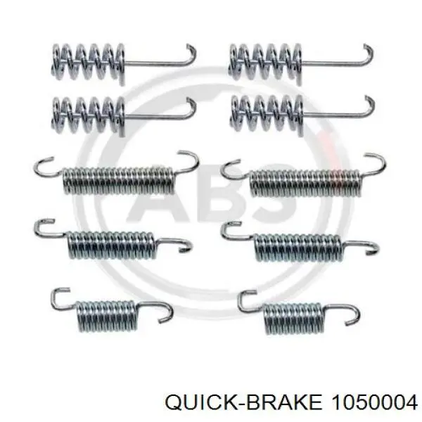 Монтажний комплект задніх барабанних колодок 1050004 Quick Brake