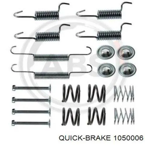 Монтажний комплект задніх барабанних колодок 1050006 Quick Brake