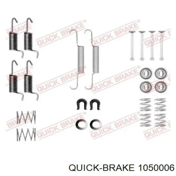 1050006 Quick Brake Комплект монтажный задних барабанных колодок