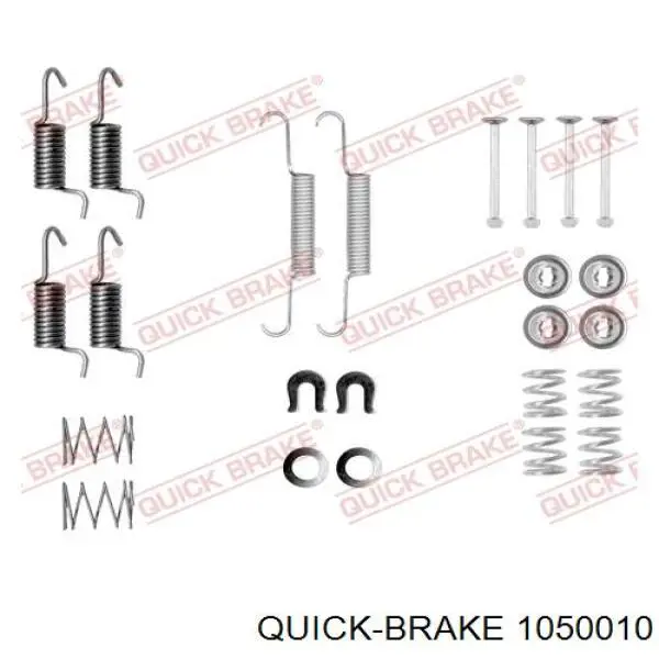 105-0010 Quick Brake монтажный комплект задних барабанных колодок