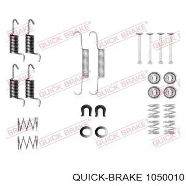 1050010 Quick Brake Комплект монтажный задних барабанных колодок
