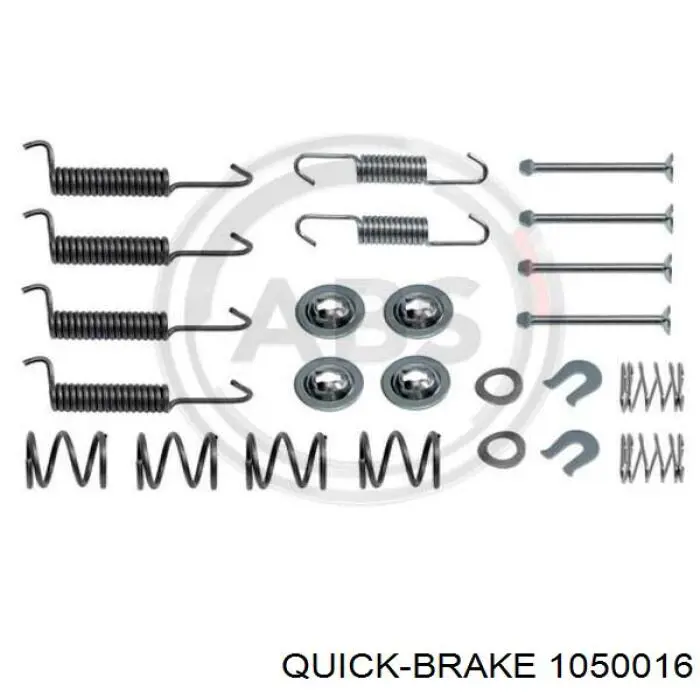 Установочный комплект задних барабанных колодок Quick Brake 1050016 цена, от 7.88 USD