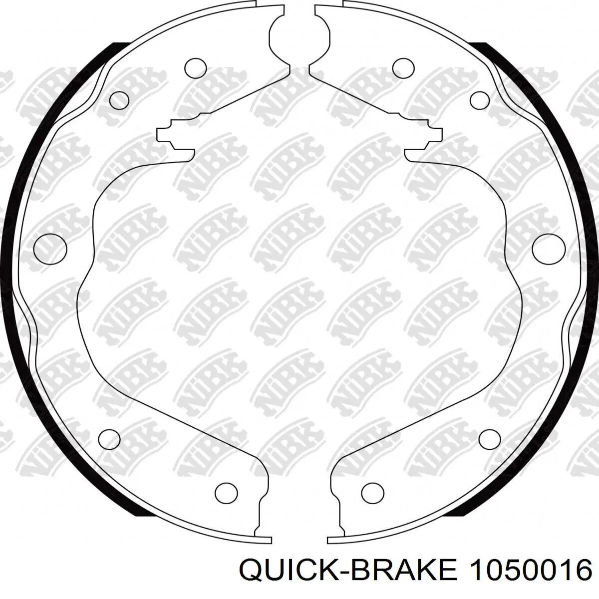 Купить 1050016 Quick Brake Монтажный комплект задних барабанных колодок