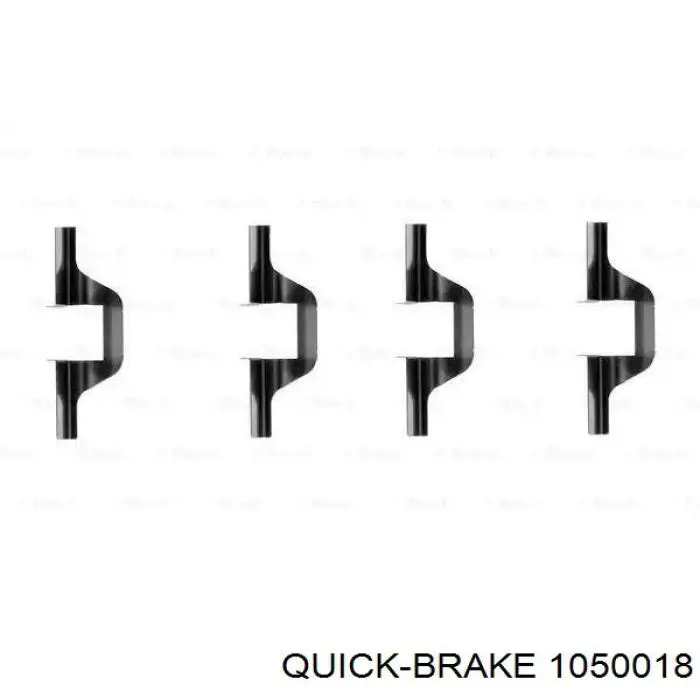 Монтажный комплект задних барабанных колодок 1050018 Quick Brake