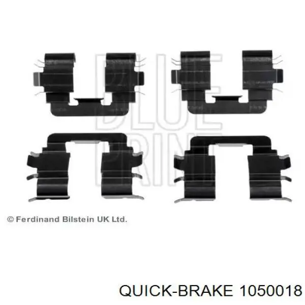 Монтажный комплект задних барабанных колодок Quick Brake 1050018