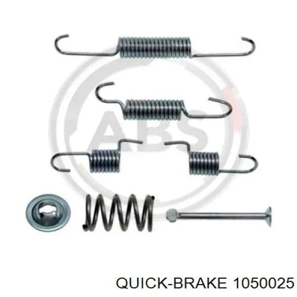 Монтажный комплект задних барабанных колодок 1050025 Quick Brake