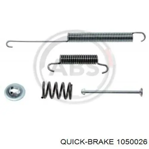 Juego de montaje, zapatas de freno traseras 1050026 Quick Brake