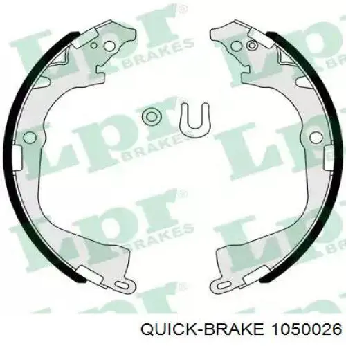 Установочный комплект задних барабанных колодок Quick Brake 1050026 цена, от 7.04 USD