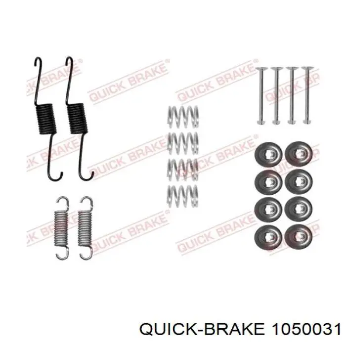 105-0031 Quick Brake монтажный комплект задних барабанных колодок